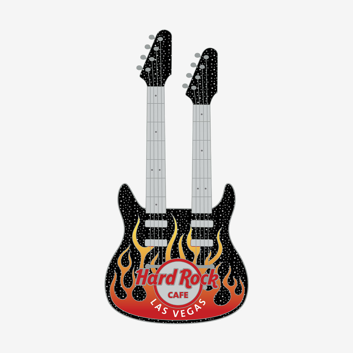 S*e様 Hard Rock Cafe カットオブギターピンバッジ 8個セット Hard Rock Flaming Double Neck Guitar Limited Edition Pin | Online